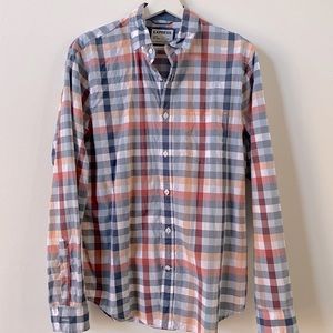 EXPRESS - Plaid Short Sleeve Button Down